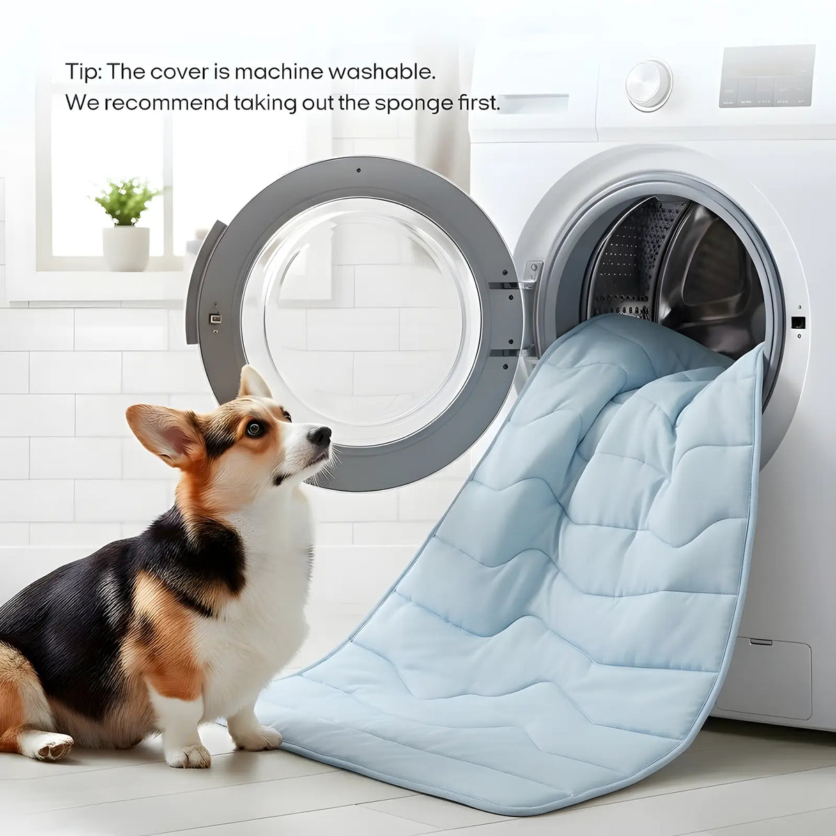 Vagascape Eco-Friendly Cooling Pet Mat for Large Dogs - Portable, Washable, and Durable Dog Bed for Camping and Outdoor Use