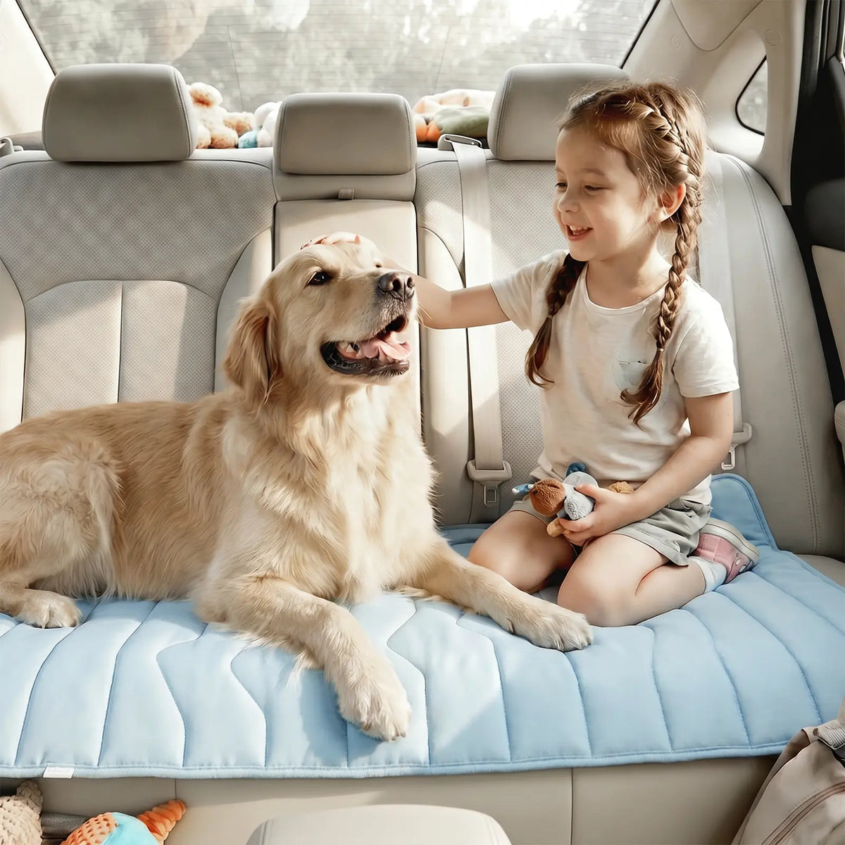 Vagascape Eco-Friendly Cooling Pet Mat for Large Dogs - Portable, Washable, and Durable Dog Bed for Camping and Outdoor Use