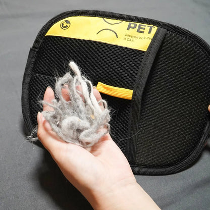 Pet Hair Removal Glove, Anti-Static Grooming Mitt for Dogs & Cats, Pet Hair Cleaning Tool and Grooming Supply