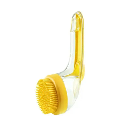 2026 2-in-1 Pet Bath and Grooming Deshedding Brush with Integrated Soap Dispenser, 8in x 3in x 4in, Gentle Massage Tool for Dogs and Cats, Enhances Hair Care and Bathing Experience, Promotes Blood Circulation
