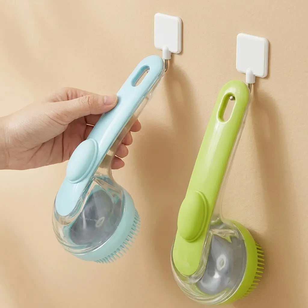 2026 2-in-1 Pet Bath and Grooming Deshedding Brush with Integrated Soap Dispenser, 8in x 3in x 4in, Gentle Massage Tool for Dogs and Cats, Enhances Hair Care and Bathing Experience, Promotes Blood Circulation
