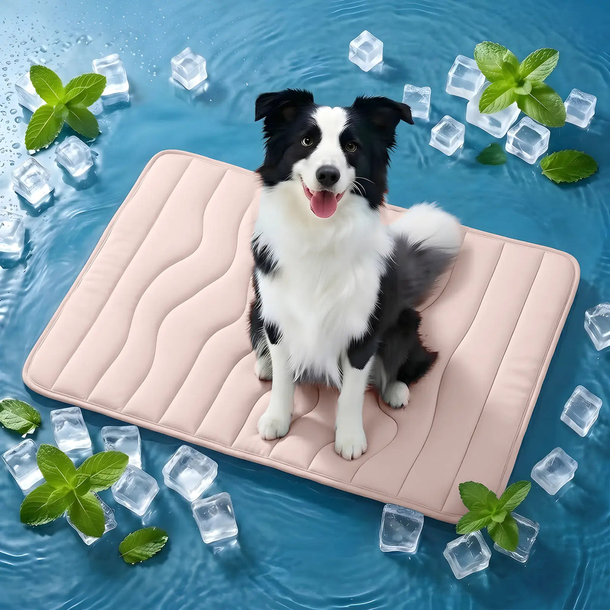 Vagascape Eco-Friendly Cooling Pet Mat for Large Dogs - Portable, Washable, and Durable Dog Bed for Camping and Outdoor Use