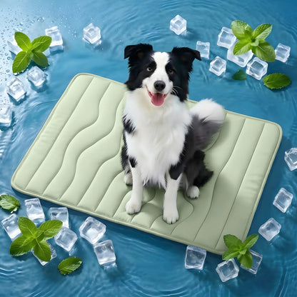 Vagascape Eco-Friendly Cooling Pet Mat for Large Dogs - Portable, Washable, and Durable Dog Bed for Camping and Outdoor Use