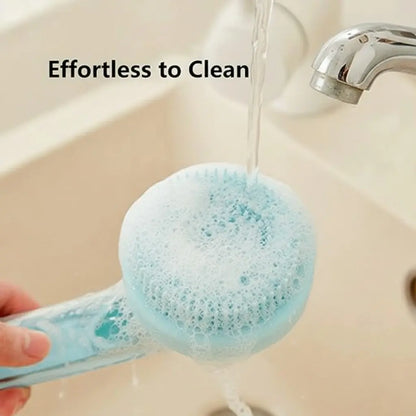 2026 2-in-1 Pet Bath and Grooming Deshedding Brush with Integrated Soap Dispenser, 8in x 3in x 4in, Gentle Massage Tool for Dogs and Cats, Enhances Hair Care and Bathing Experience, Promotes Blood Circulation