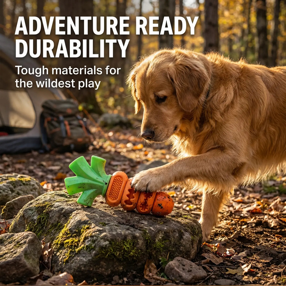 Apasiri Durable Carrot Leaf Design Dog Toys for Aggressive Chewers, Promoting Dental Health and Cognitive Engagement