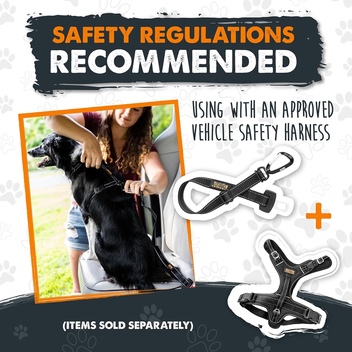 Dog Car Seat Belt | Universal Pet Safety Restraint, Crafted from Human-Grade Seatbelt Material with All-Metal Hardware and Adjustable Length. Exceeds Safety Standards for Optimal Canine Security (Black)