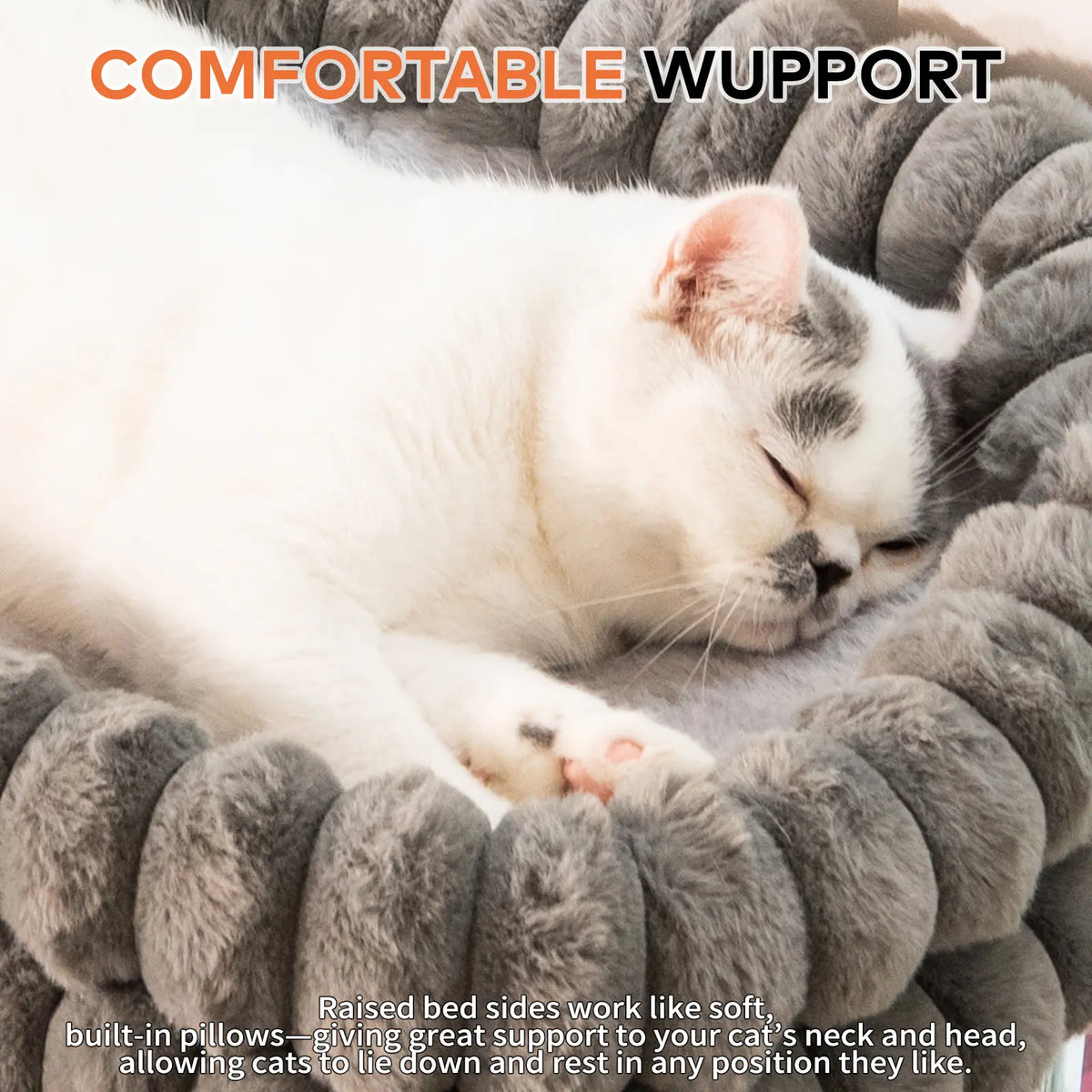 Premium Folding Cat Hammock for Windows - Cordless, Machine Washable, Durable Metal Frame with Strong Suction Cups, Ideal Cat and Small Dog Perch