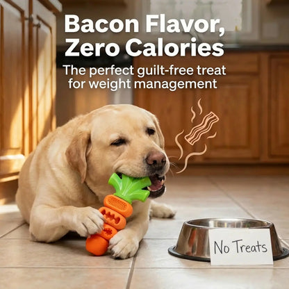 Apasiri Durable Carrot Leaf Design Dog Toys for Aggressive Chewers, Promoting Dental Health and Cognitive Engagement